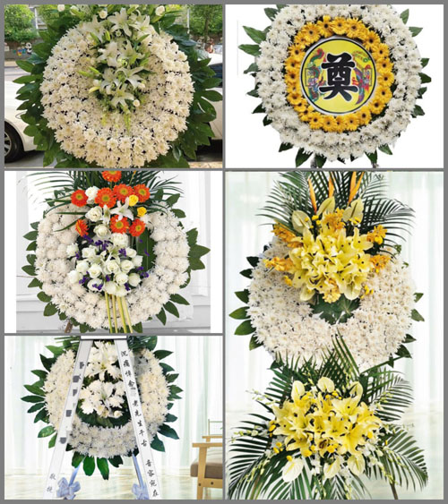 江西赣州定南县天九镇东山村花圈速递